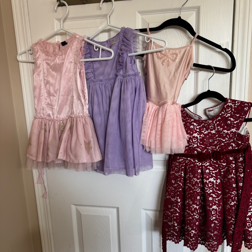 Girls Dresses assorted toddler 18m-2T lot of 4